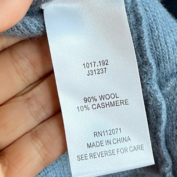 Jigsaw Wool-Cashmere V-neck Blue Sweater Size Small - Picture 7 of 11